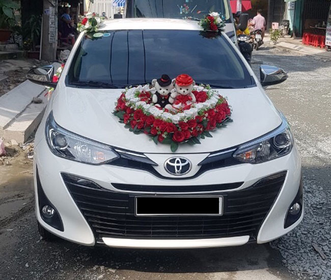 Cho thuê xe cưới 4 chỗ Toyota Vios Cho thuê xe cưới 4 chỗ Toyota Vios